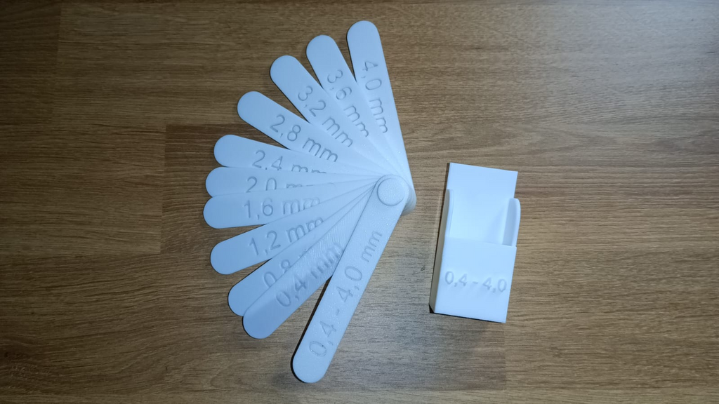 feeler gauge - spessimetro 0,4 - 4 mm