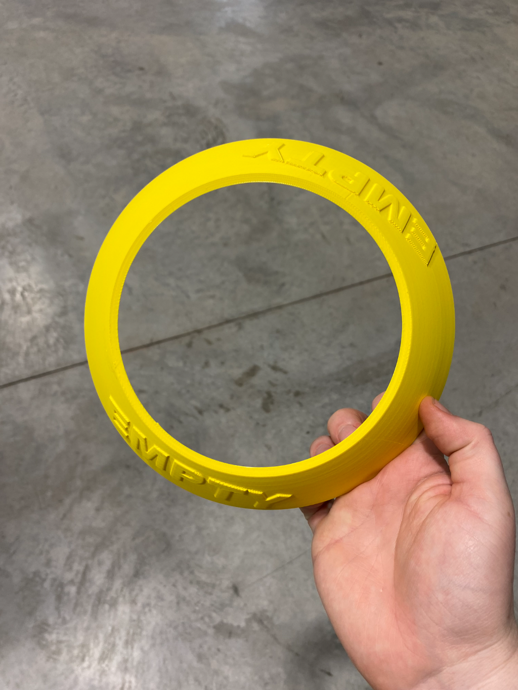 Empty label tag for air gas tanks