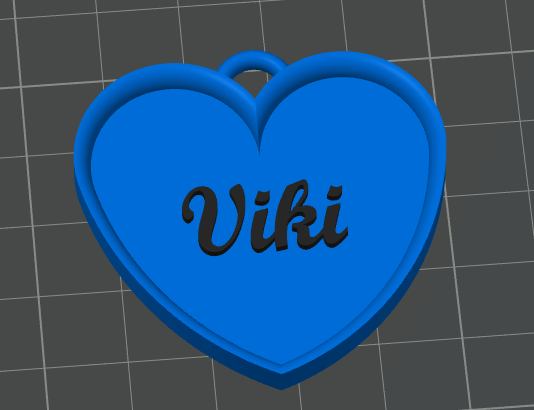 Customizable Heart Keychain