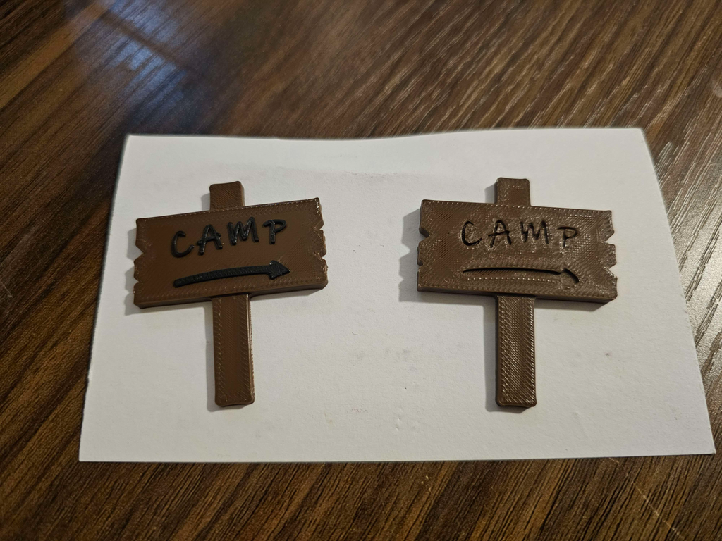 Camp Sign - Cup Cake Pick
