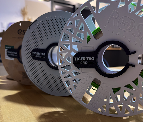 Best Clip RFID TigerTag Universal Filament Spools