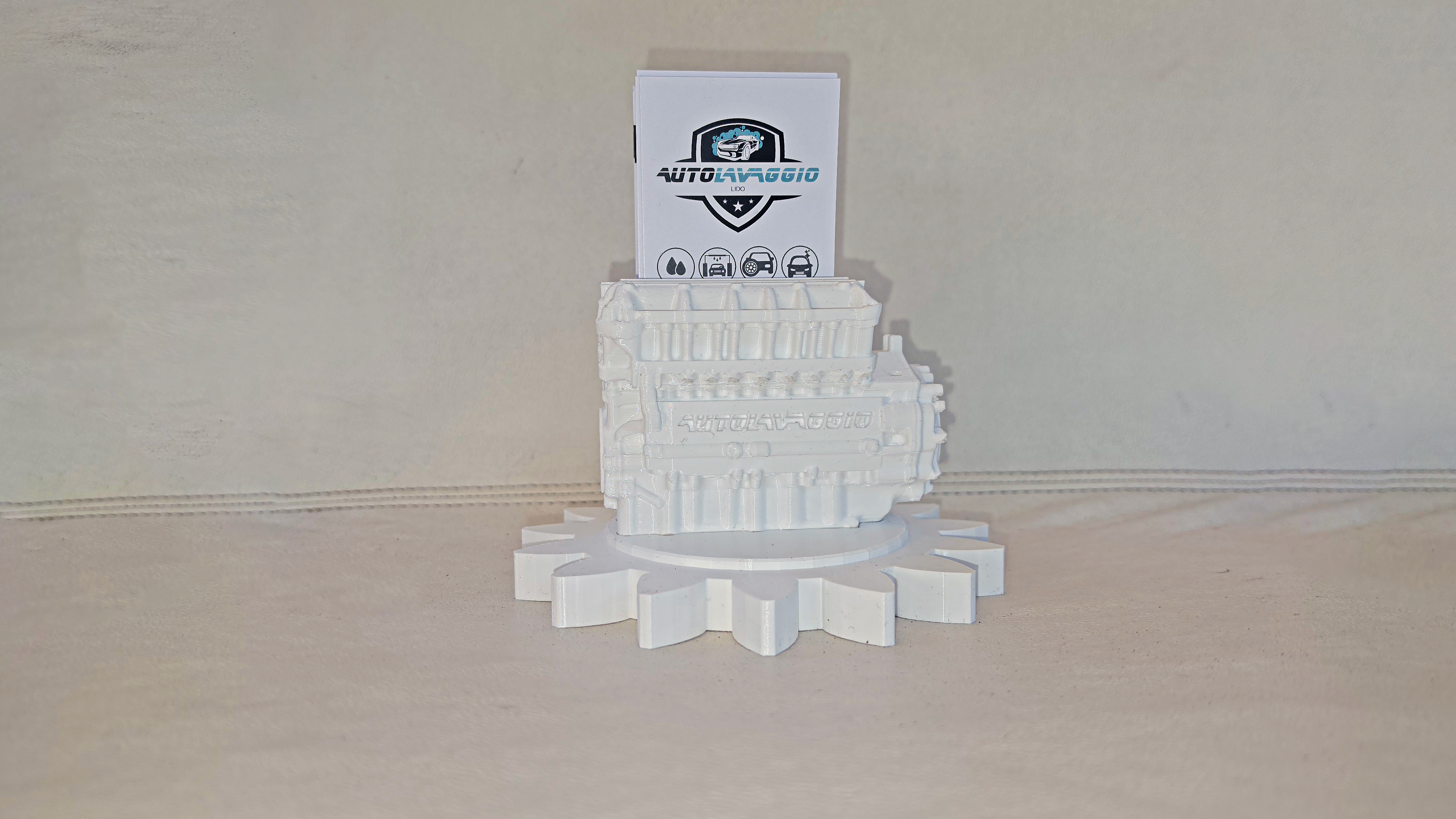 Mechanical Engine Business Card Stand