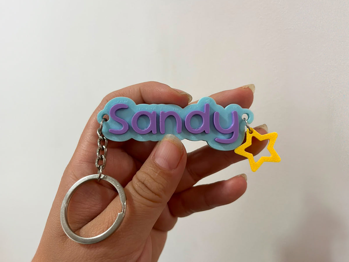 Llavero+Base Nombre Personalizable Doble Conexión