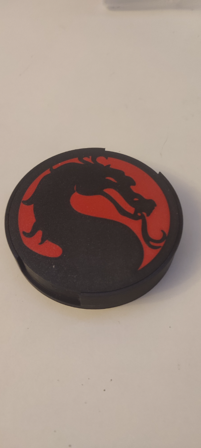 Mortal Kombat glass coaster