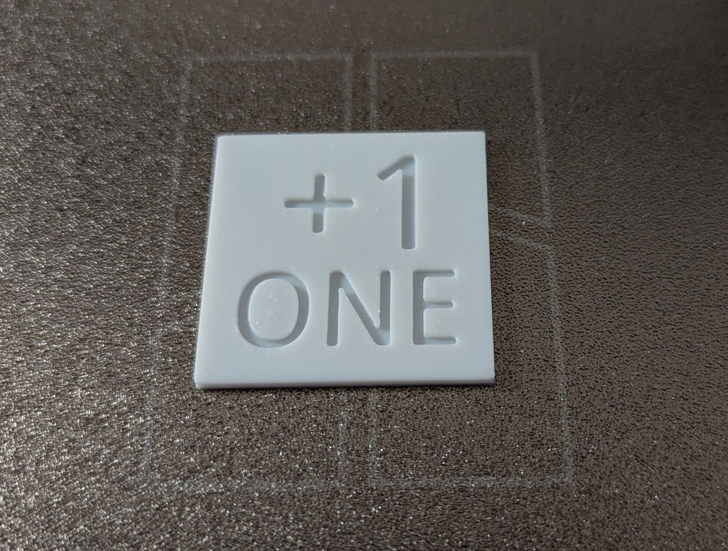 Plus One +1 Square Token