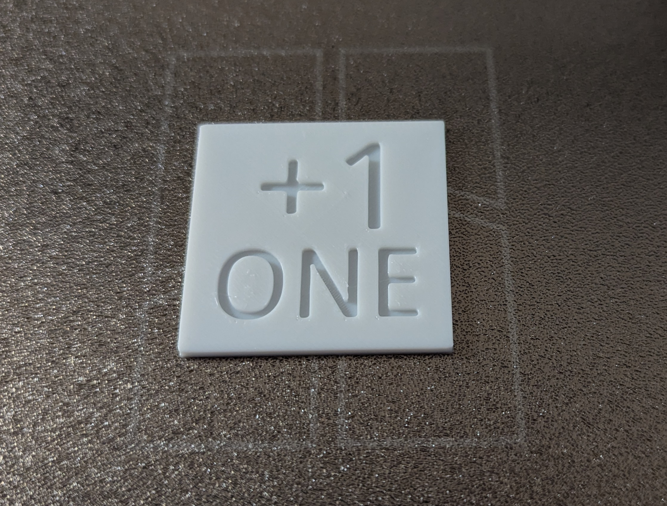 Plus One +1 Square Token