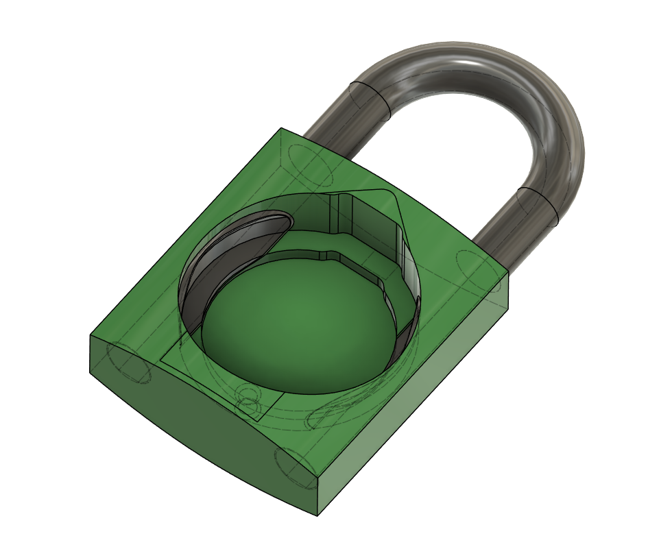 Airlock (padlock with airtag)