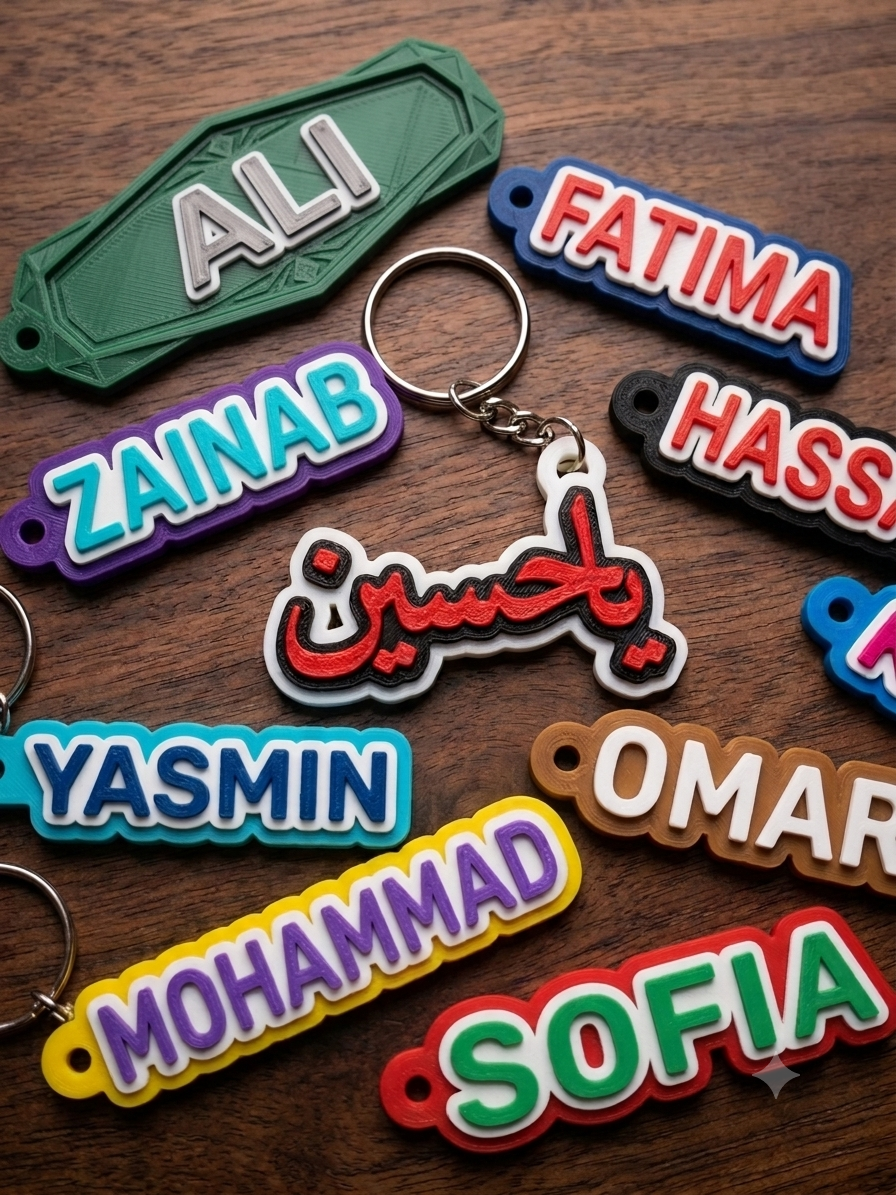 Name Keychain 3 Colors ( Parametric ).
