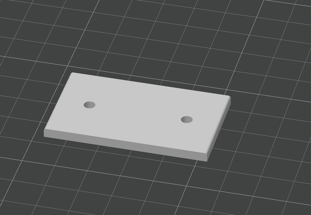 Connector Plate 50x30x3. M3.5 Screws.
