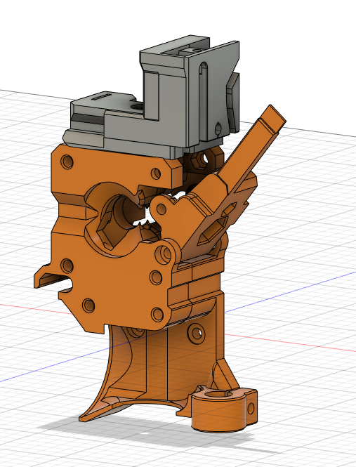 Upgraded extruder for MK3S+ with MMU3
