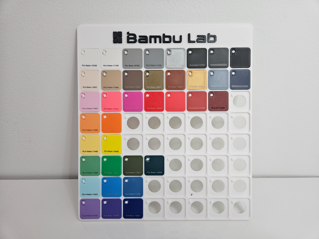 8x8 Bambu Swatch Display