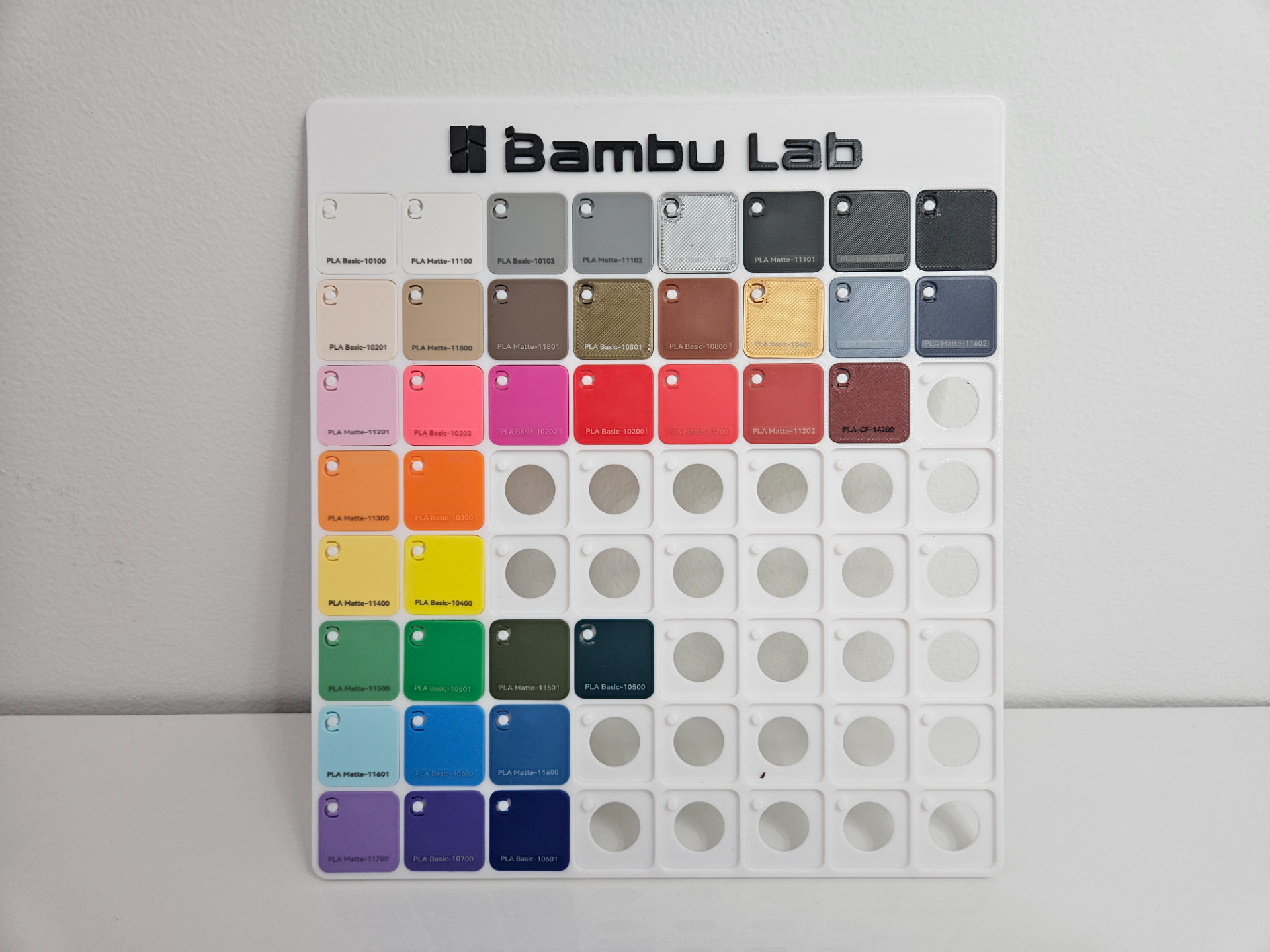 8x8 Bambu Swatch Display
