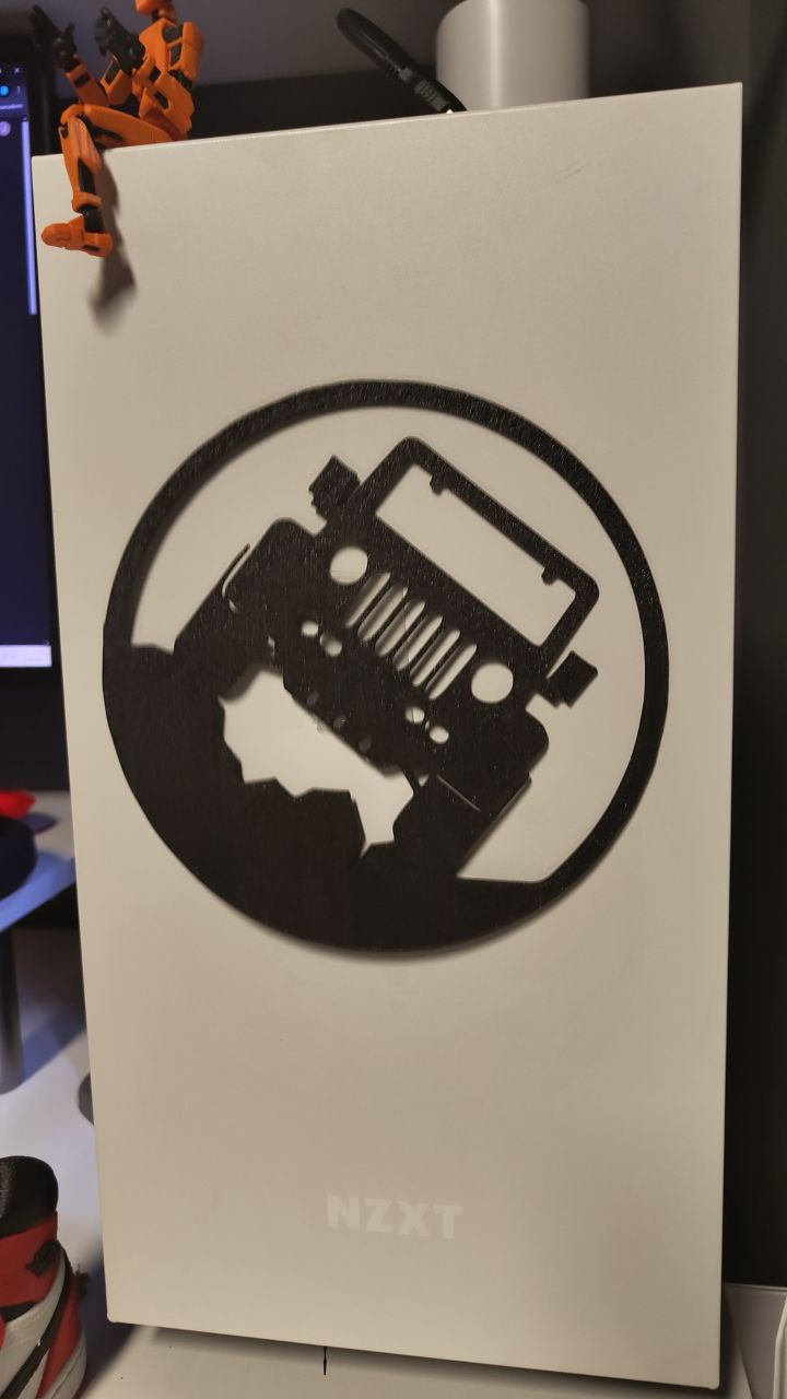 Jeep Wrangler silhouette wall art