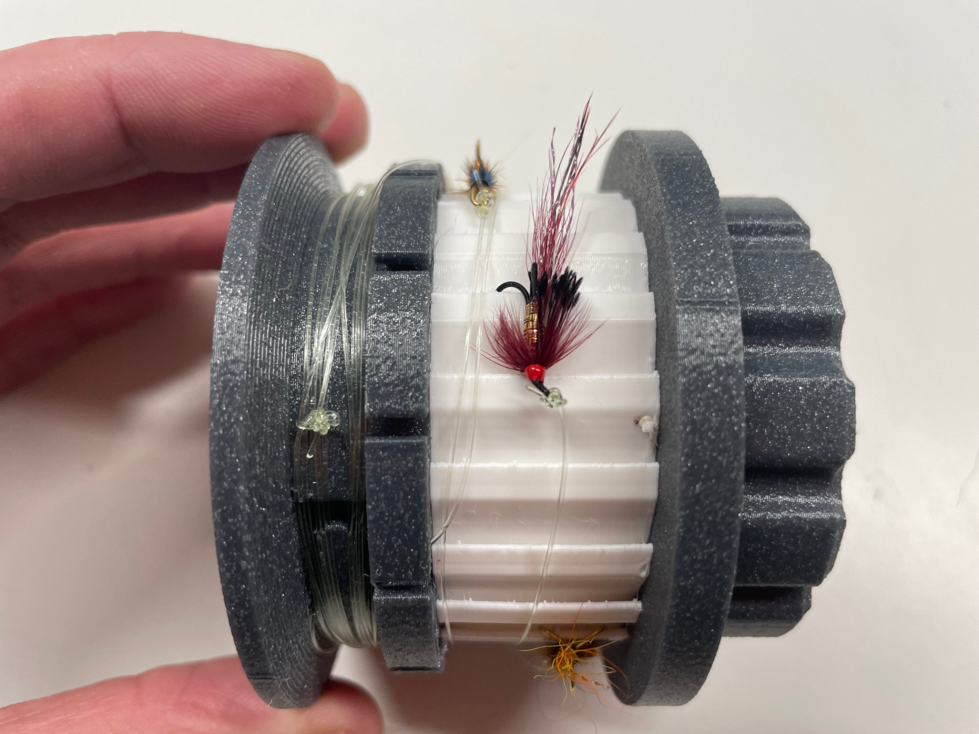 Reel for multi fly fishing lines