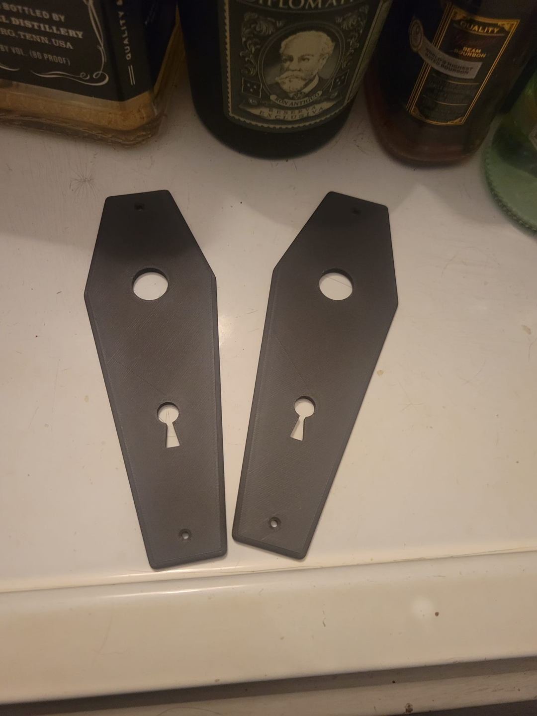 coffin door knob trim