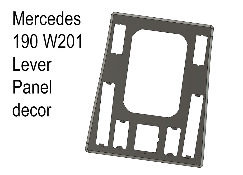 Mercedes 190 W201 Lever Panel decor