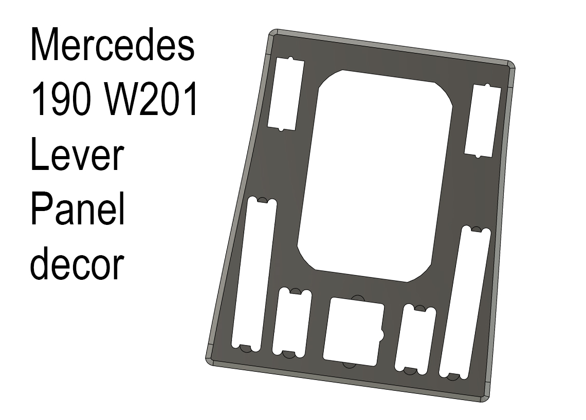 Mercedes 190 W201 Lever Panel decor