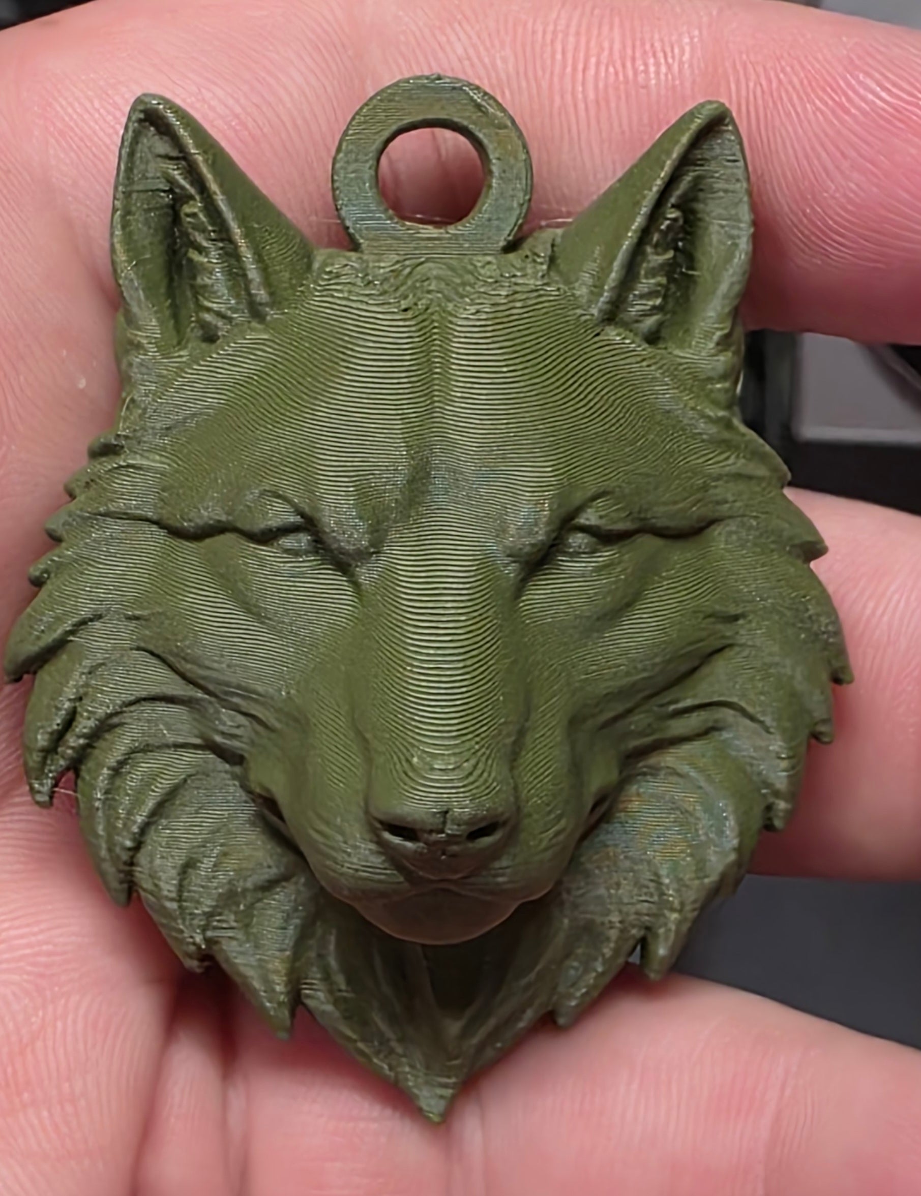 Wolf Head Keychain