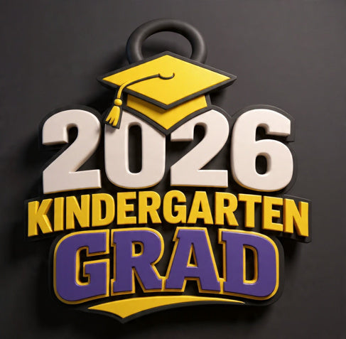 2026 Kindergarten Grad Hype Chain Pendant