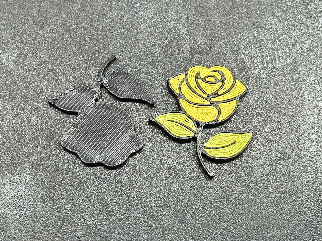 Rose Lapel Pin – Elegant Multicolor Brooch