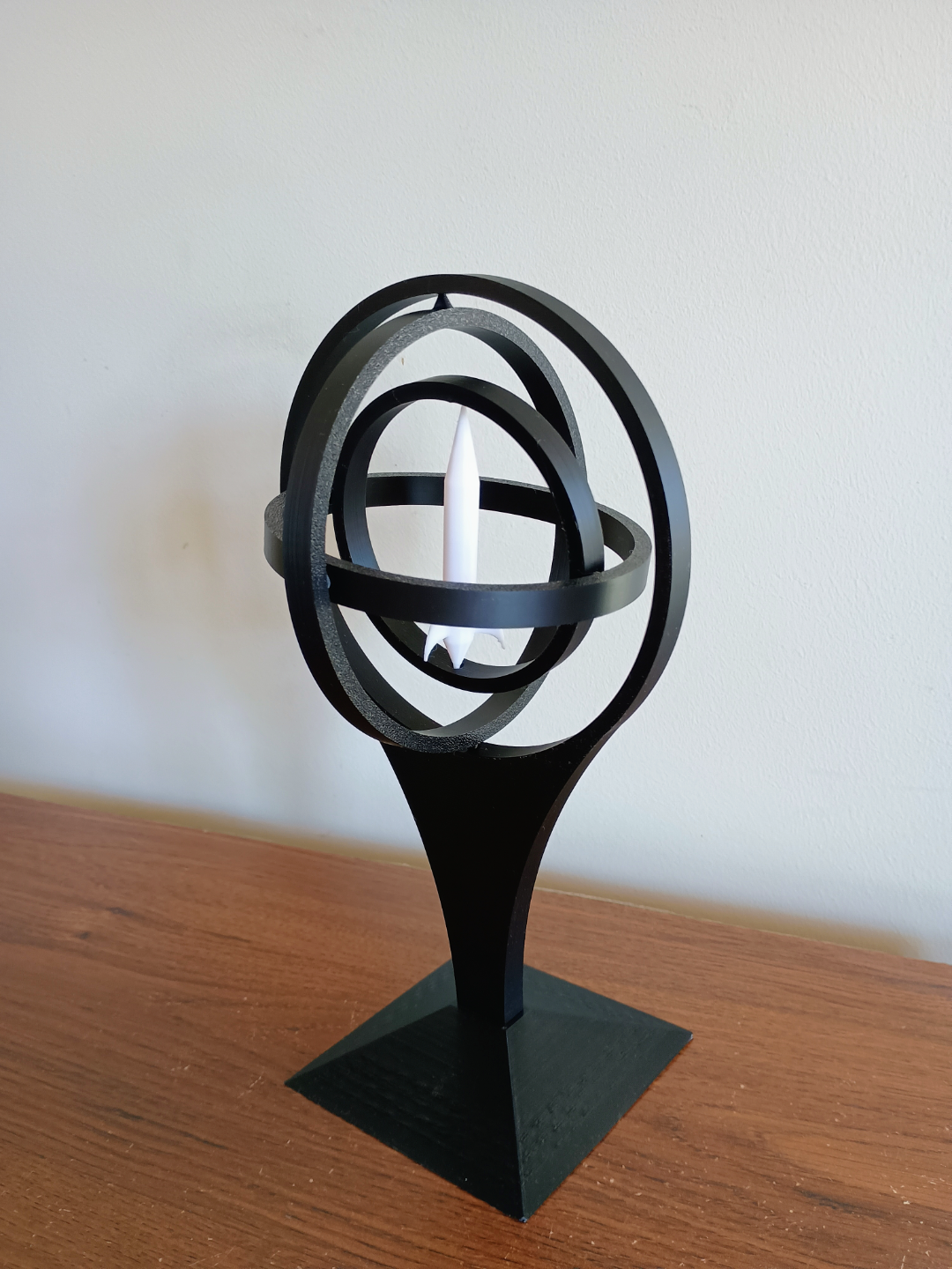 3 Axis Gimbal with Model Rocket