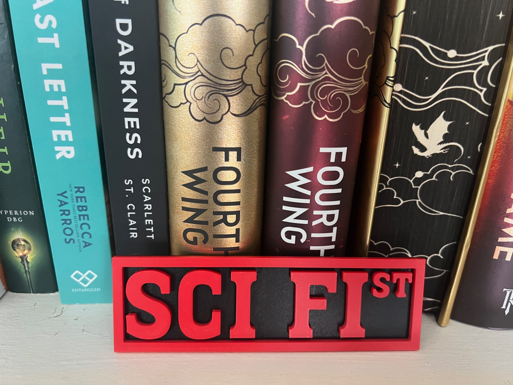 Bookshelf Sign – Sci Fi St– Street Sign