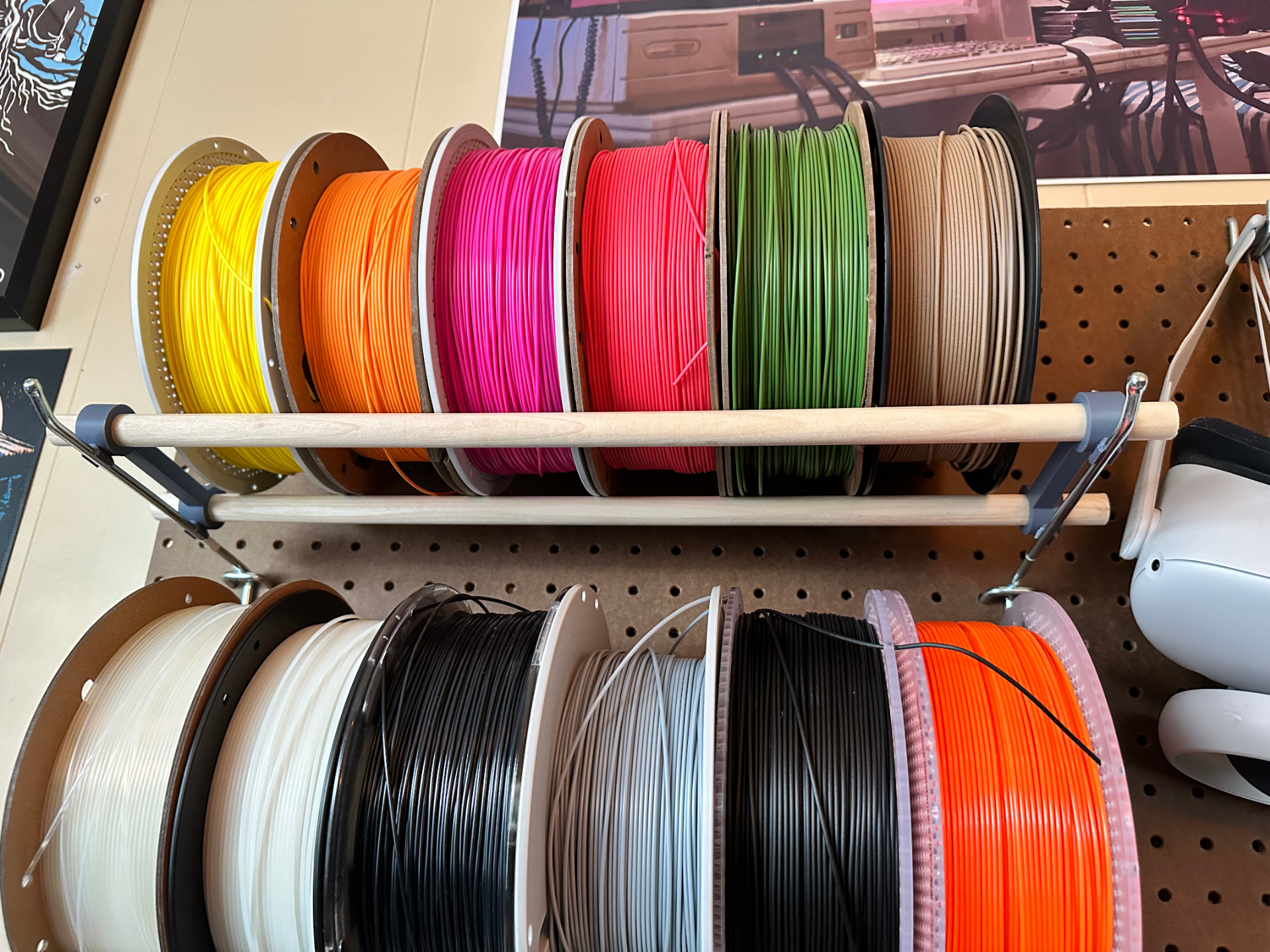 Pegboard Filament Rack Bracket