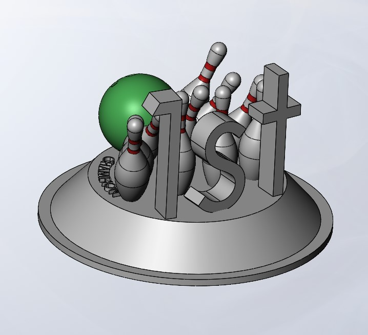 Bowling Trophy 1st Place 2025 Updated