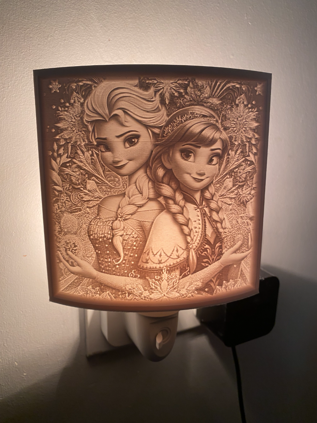 frozen anna & elsa night light