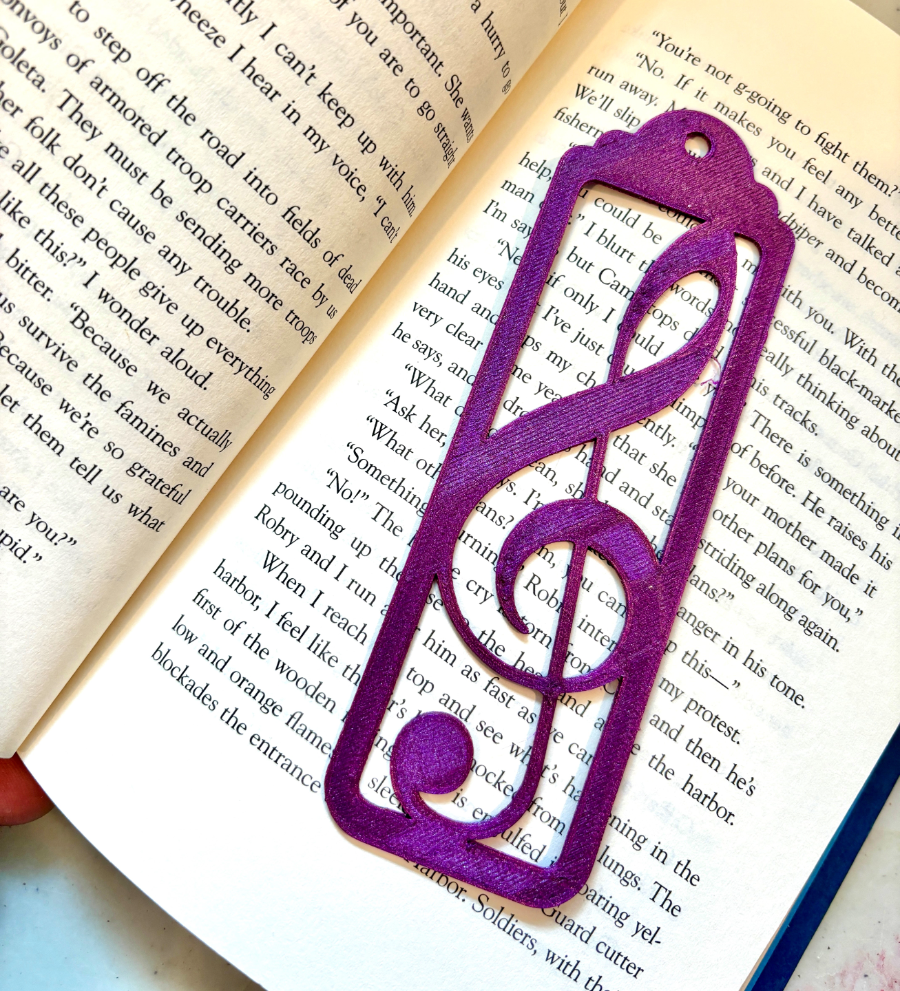 Treble Clef Bookmark