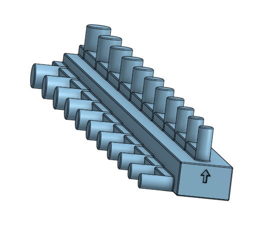 test clearence horizontal vertical pin hole slot