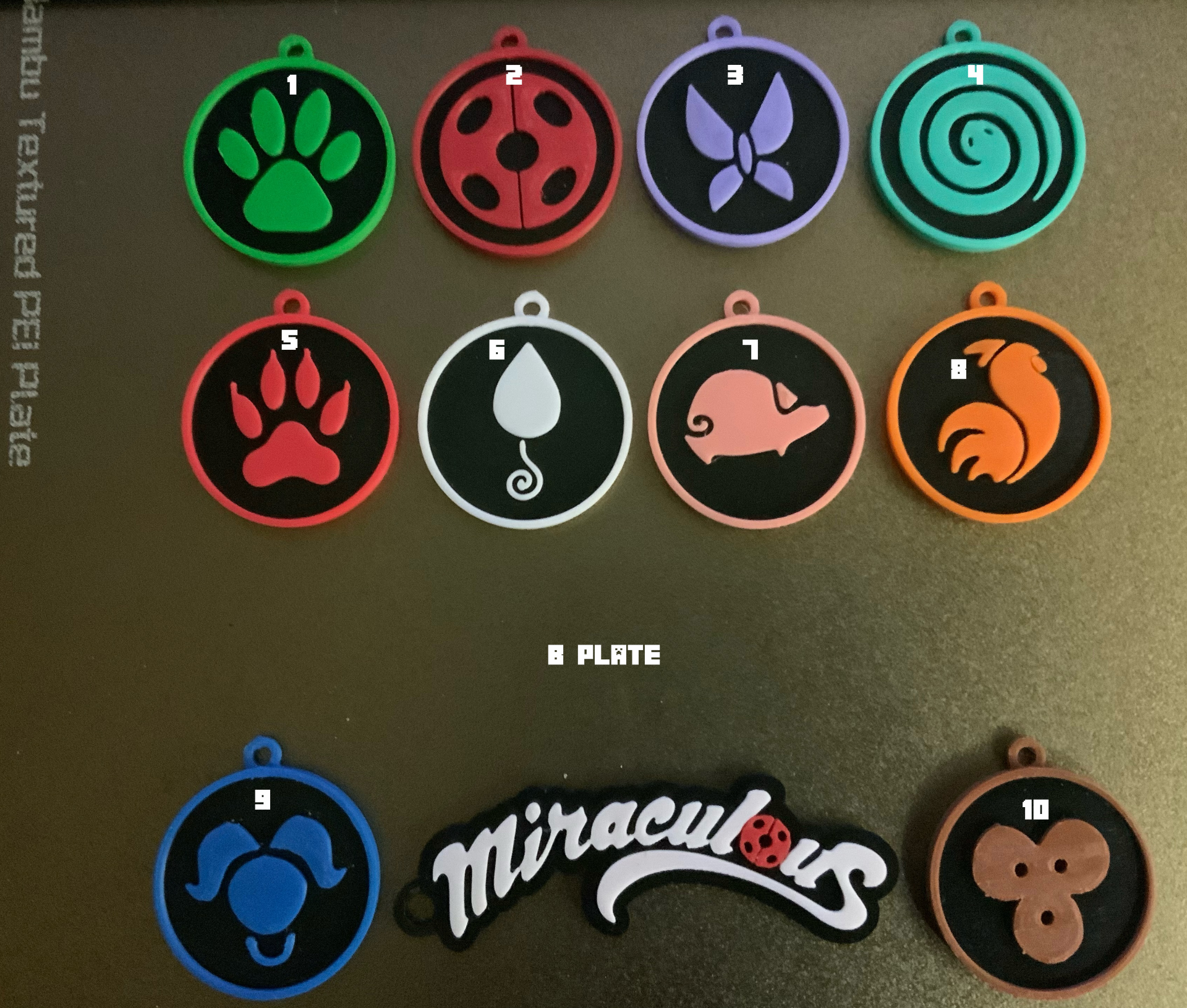 miraculous 21 piece set keychain 2 of 2