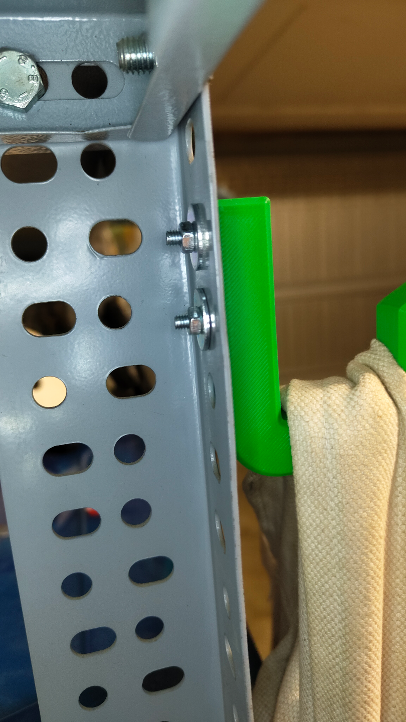 Hook for garage rack