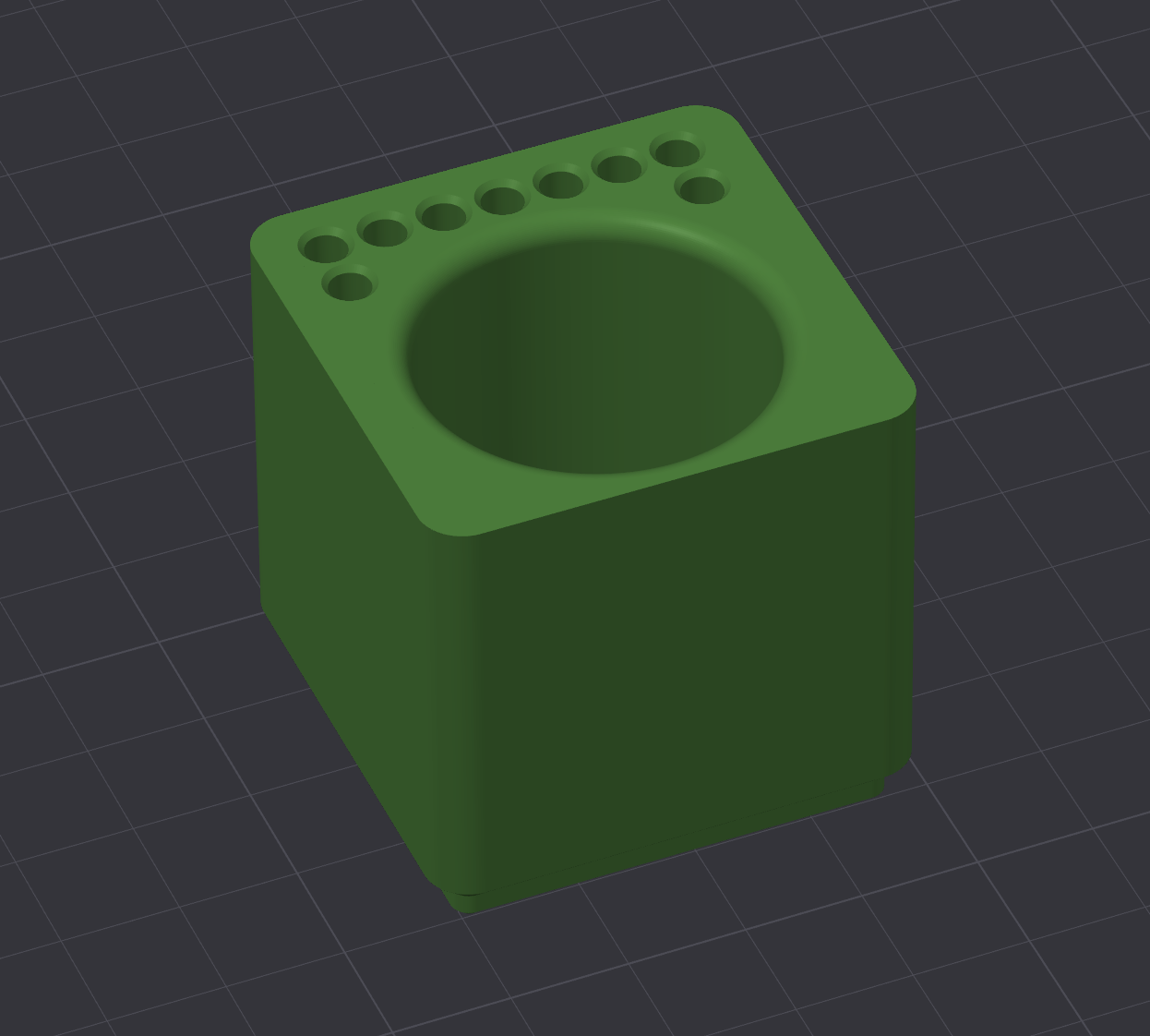 Gridfinity deburring tool holder