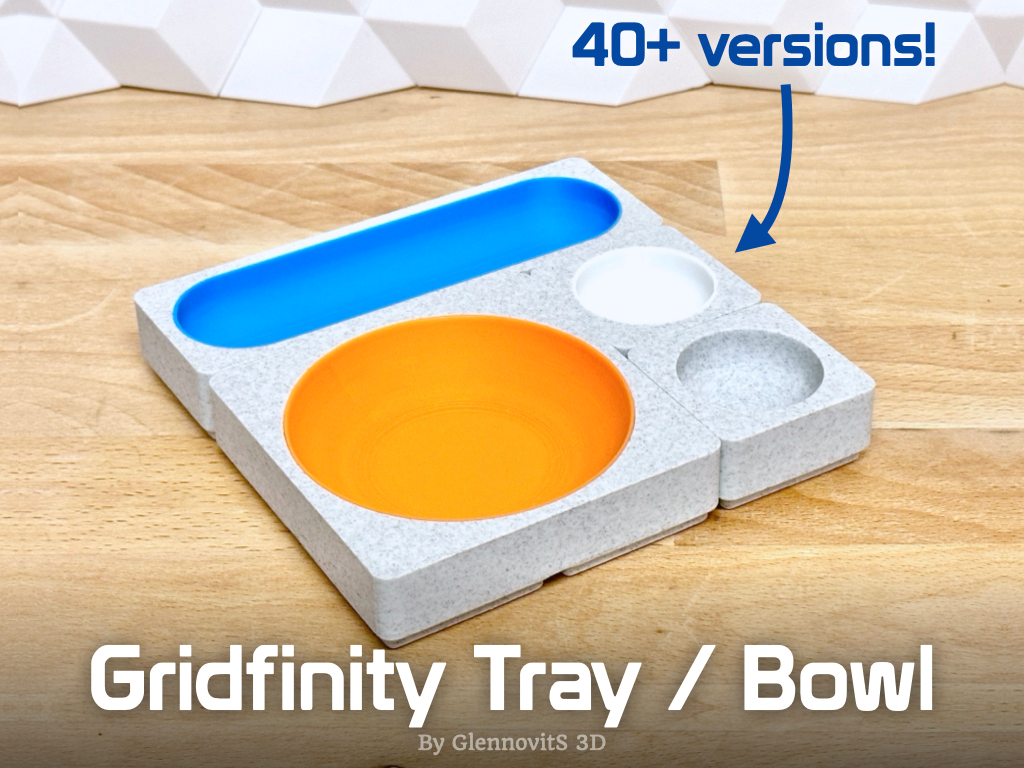 Gridfinity Tray / Bowl - Catch-it-all for the desk