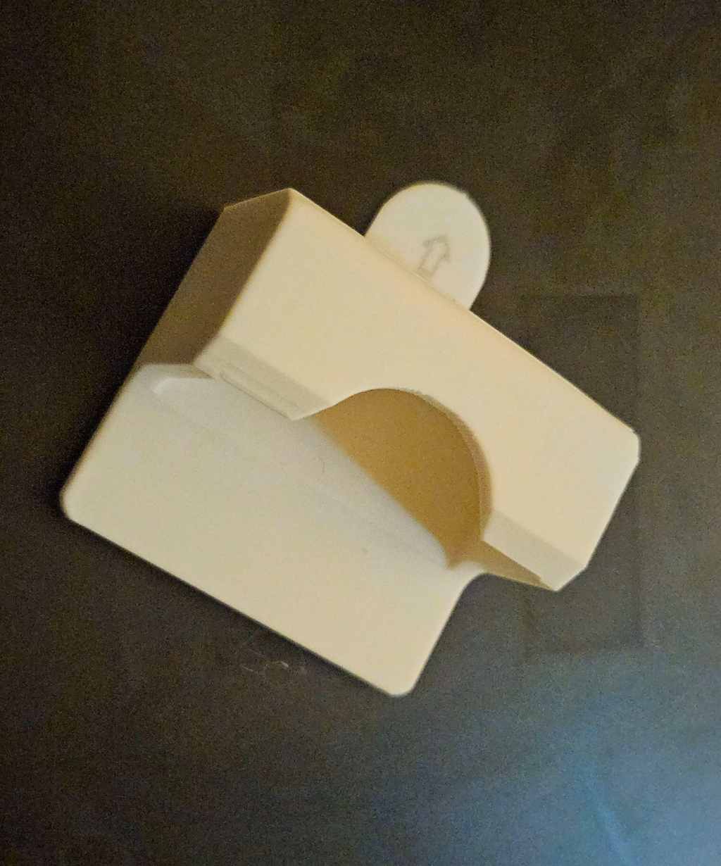 Command Strip Tiny Hooks and Plastic Razer Holder