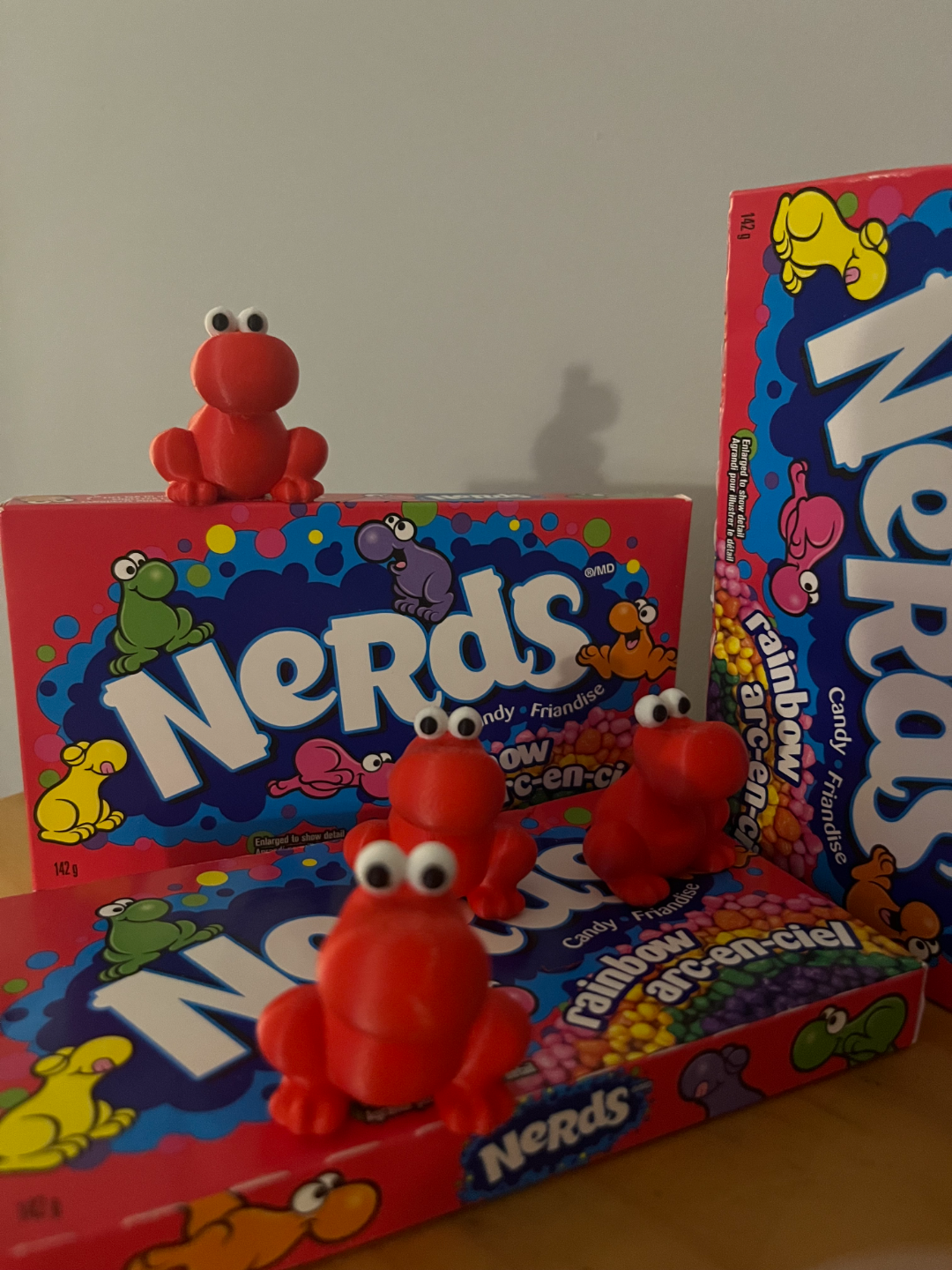 Wonka Nerds inspired candy character 1 - sits flat