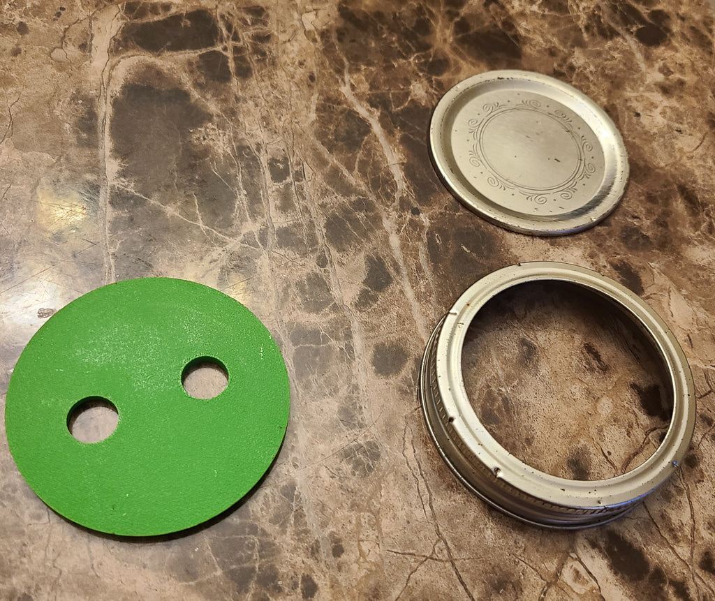 Mason Jar Bee Feeder with Printed Lid