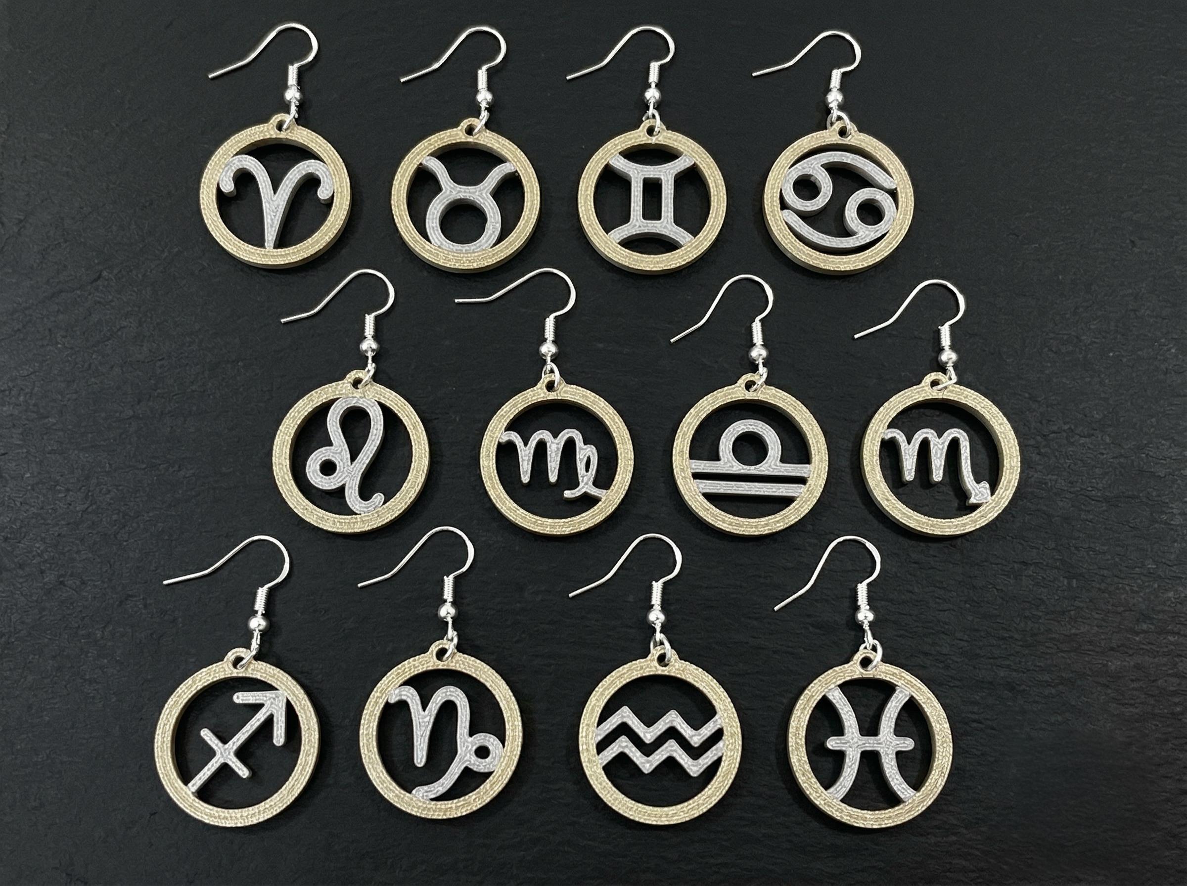 Zodiac Earrings • All Signs • Free Commercial Use
