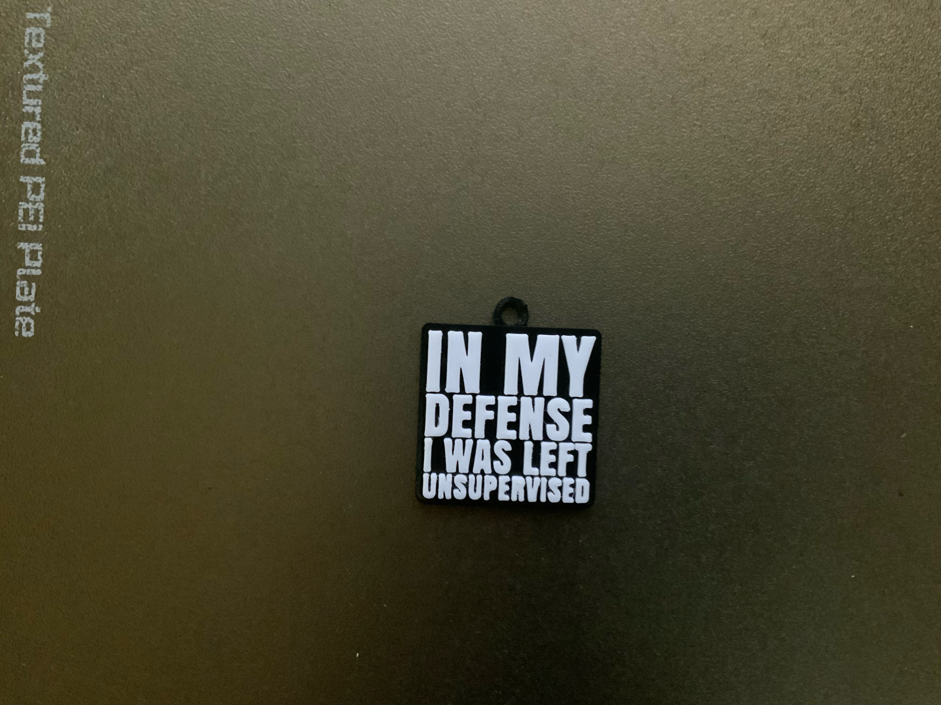 in my defense fun keychain/charm(free commercial)