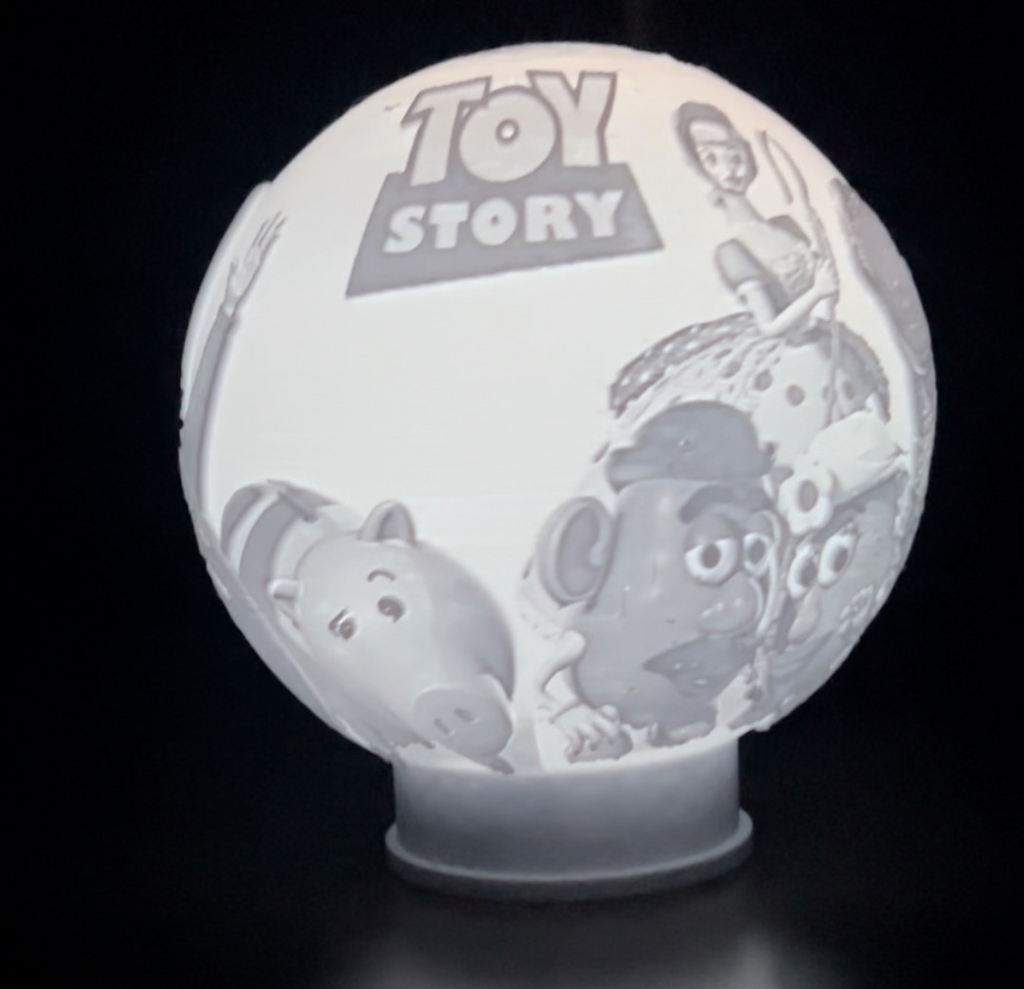 Toy Story lithophane lamp