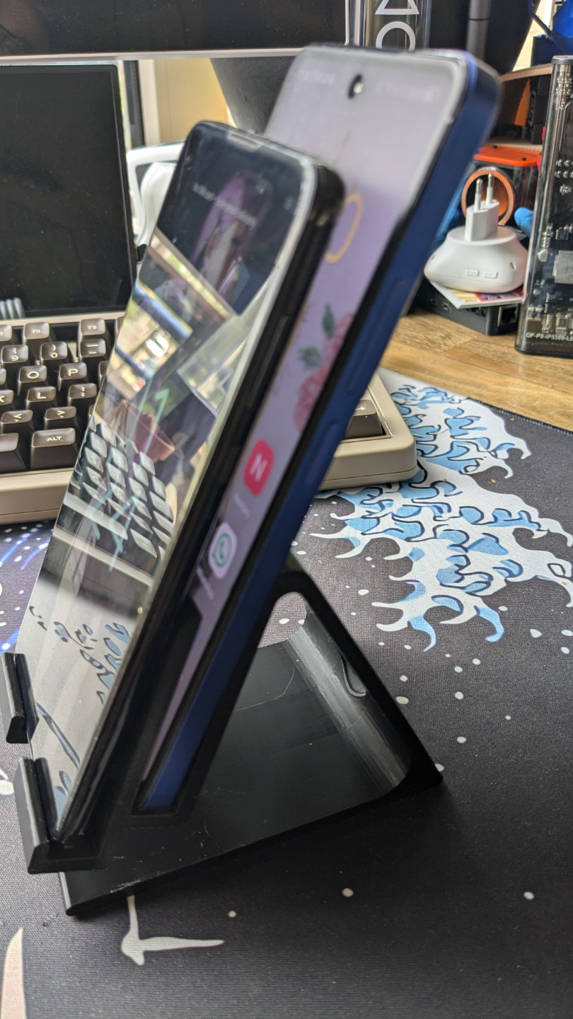 Double phone stand
