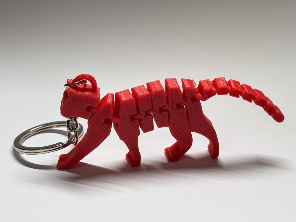 Flexi cat - keychain