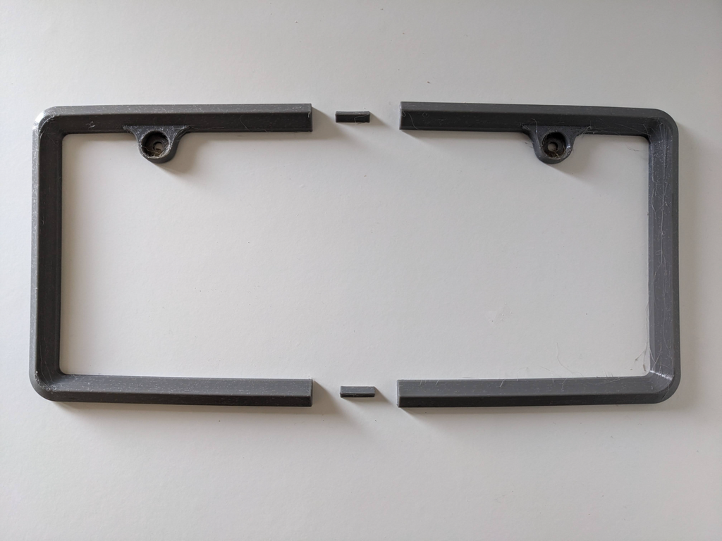 TPU License Plate Frame Bumper Saver (Parking Aid)