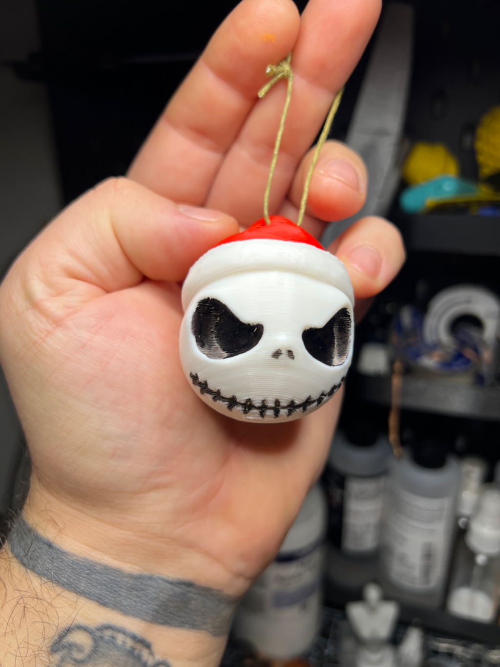 Jack Skellington from The Nightmare Before Christmas as a christmas tree decoration