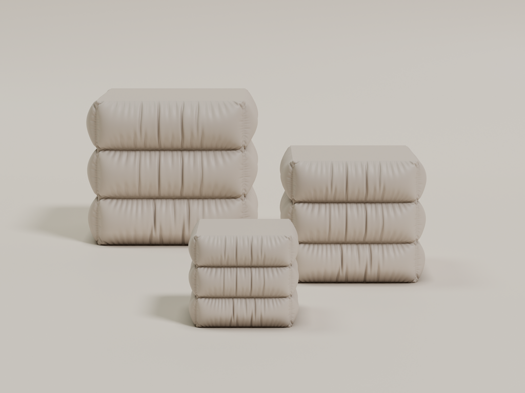 Cloth Storage Box - Quilted Cube (Com. Lic.)