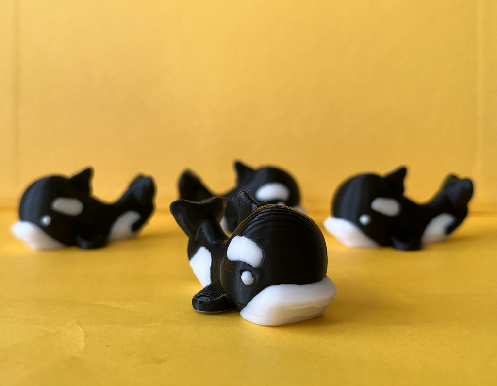 Miniature cute Orca