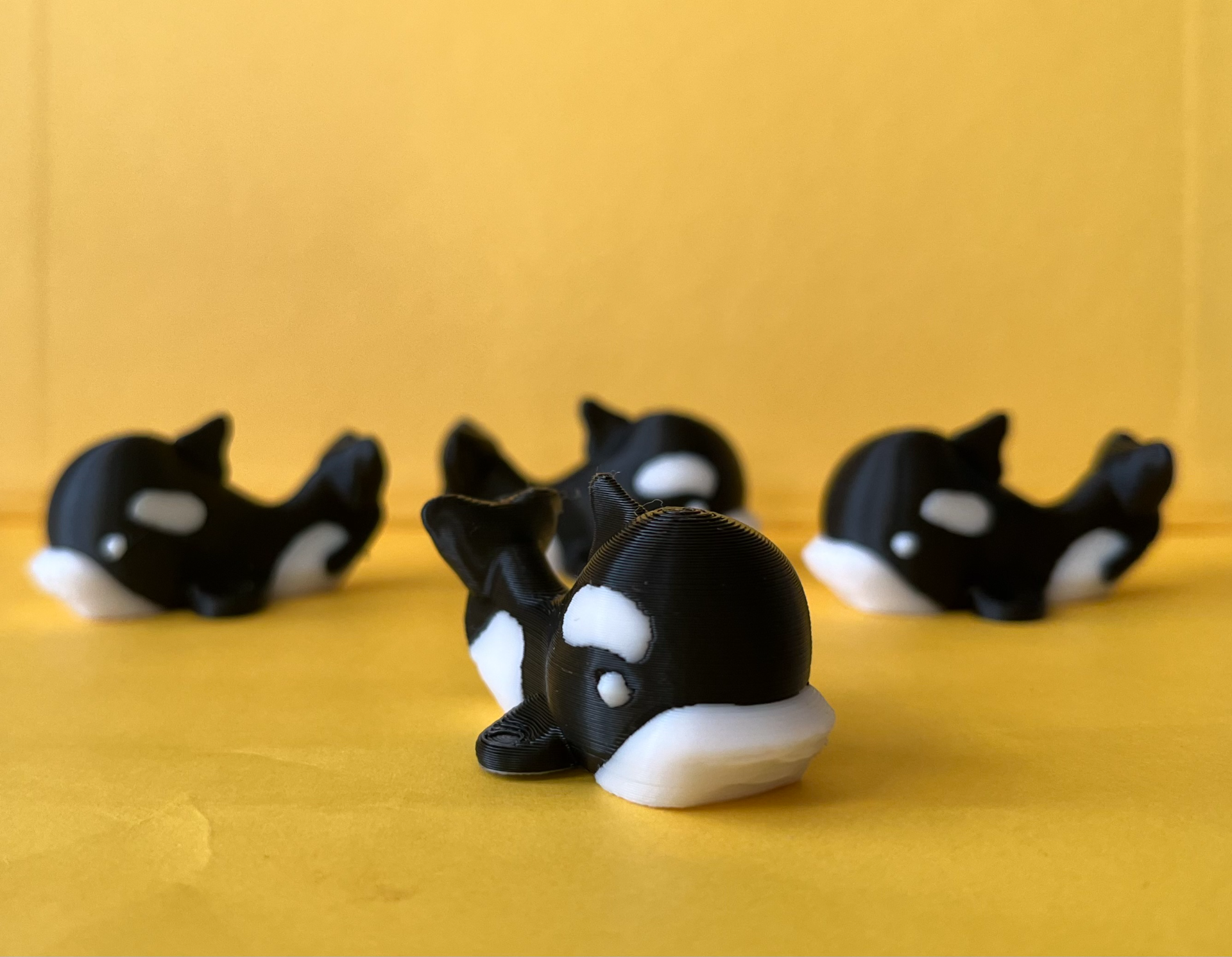 Miniature cute Orca