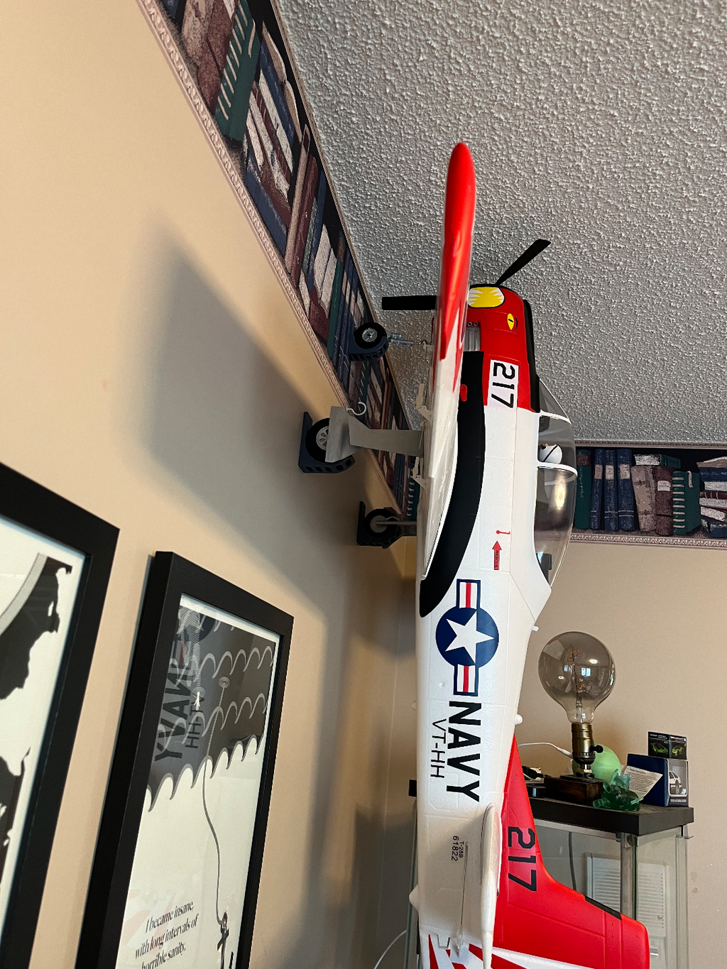 E-flite T-28 Trojan 1.2m wall mount brackets