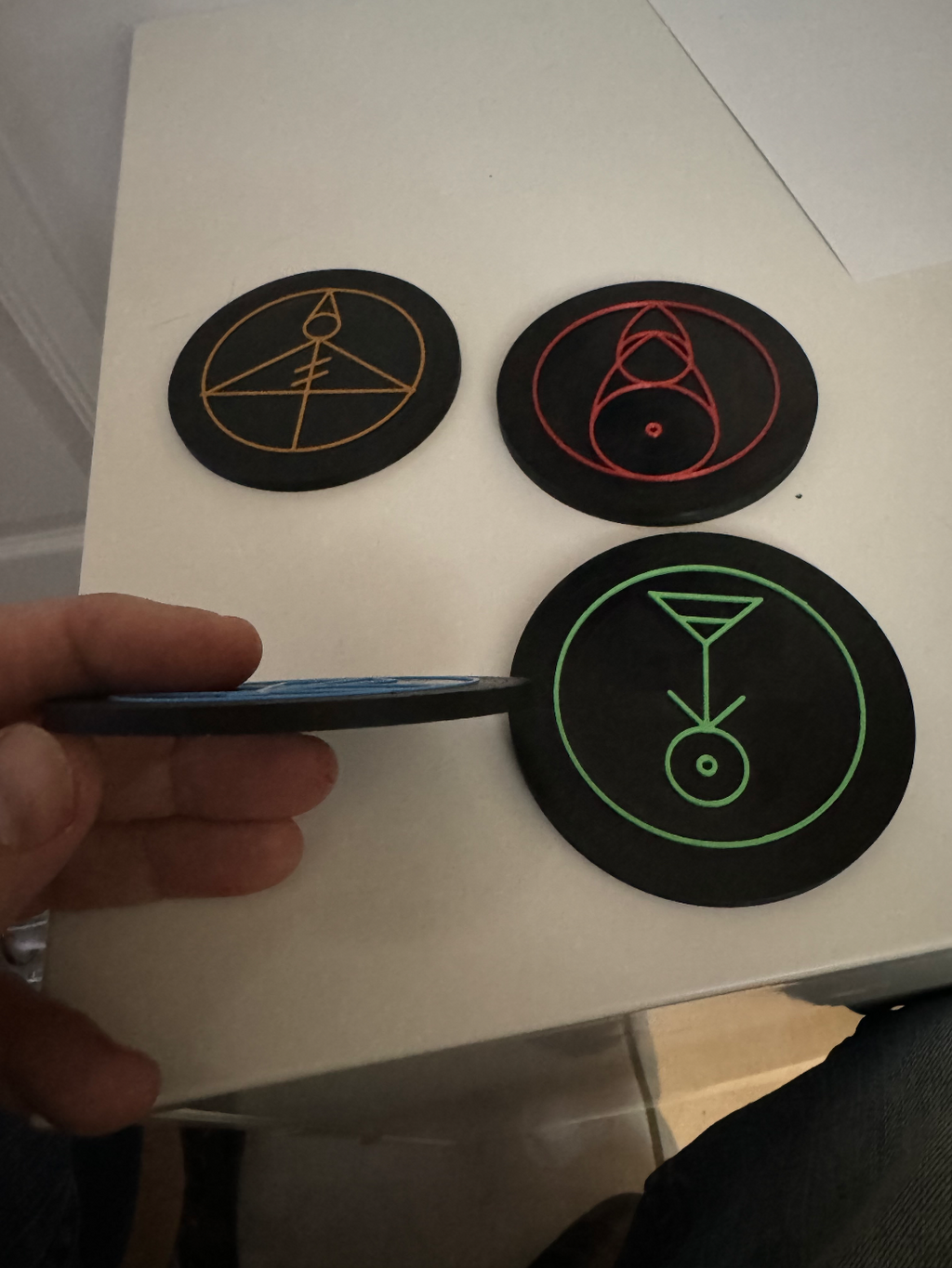 The Owl House: Magic Glyph's - Coaster Set! (Light, Ice, Plant, Fire)